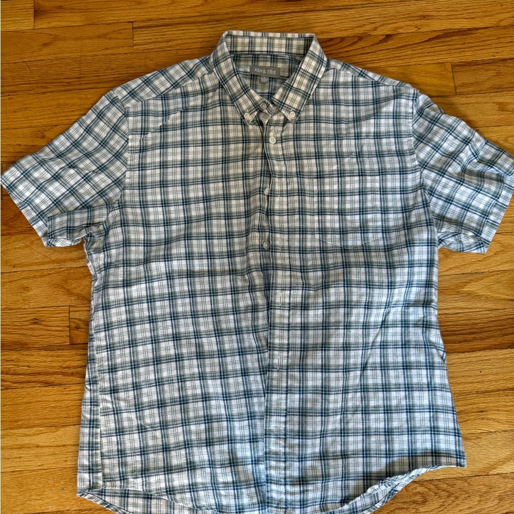 Blue Casual Button Down Shirt